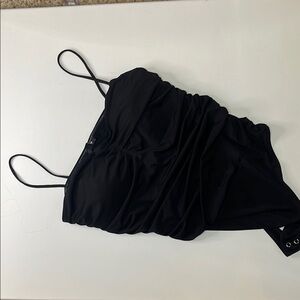 Express Black Ruched Bodysuit. Sz M